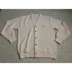 Vintage Arnold Palmer Cardigan Sweater Umbrella Logo golf preppy old money